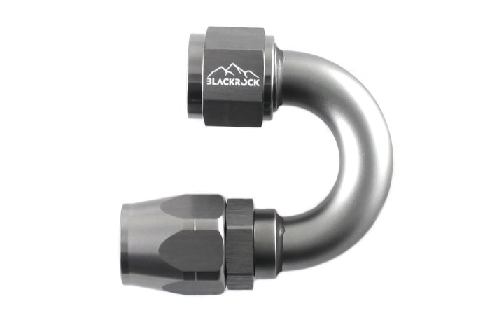 - 10 AN (10AN AN10) фитинг 180°, 20 серия Cutter Style, BLACKROCK LAB A10-180-2Ti