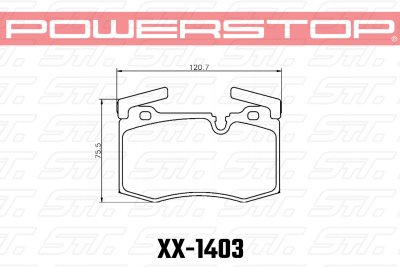 Колодки тормозные 23-1403 PowerStop Z23 передние MINI 2009-&gt; JOHN COOPER WORKS
