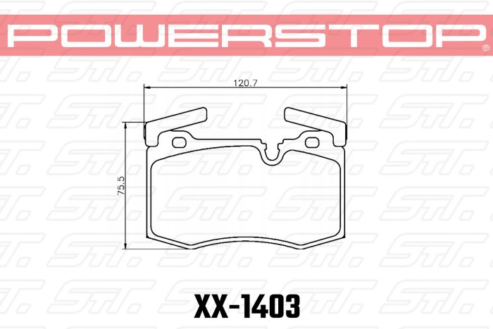 Колодки тормозные 23-1403 PowerStop Z23 передние MINI 2009-> JOHN COOPER WORKS