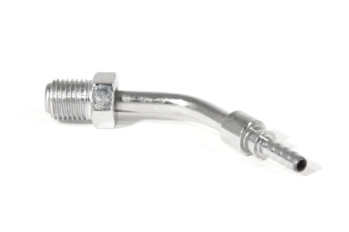 Фитинг папа AN-03 3/8Х24  под обратный конус, 45° D-03 хром, под опрессовку S646-03CH, Goodridge