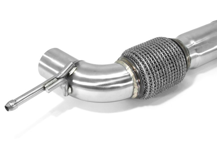 Приемная труба (даунпайп) FD-DP-0225 BlackRock Lab Ford MUSTANG 2.3T 2015-2019