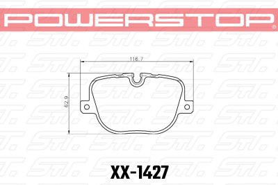 Колодки тормозные 23-1427 PowerStop Z23 задние Range Rover Supercharged/Sport 2010-2013