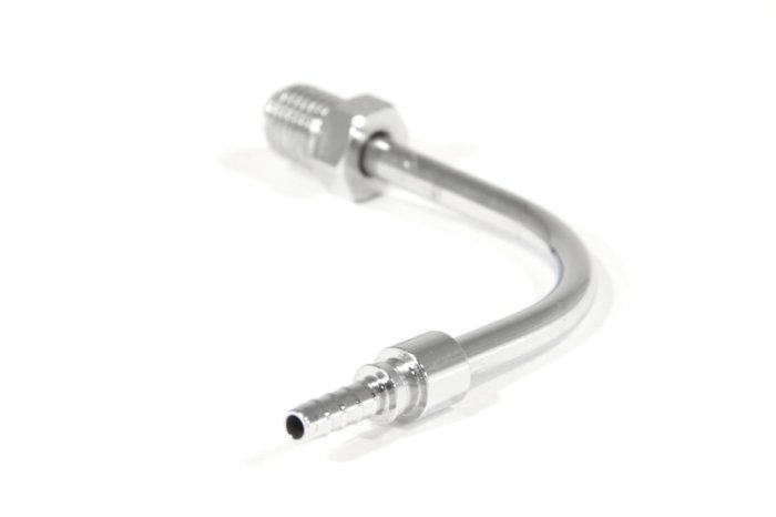 Фитинг папа AN-03 3/8Х24  под обратный конус, 90° D-03 хром, под опрессовку S691-03CH, Goodridge