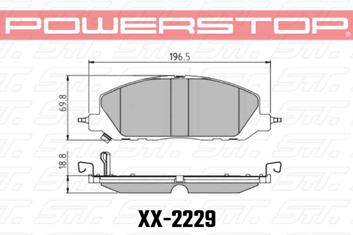 Колодки тормозные 23-2229 PowerStop Z23 передние FORD EXPLORER 2019->
