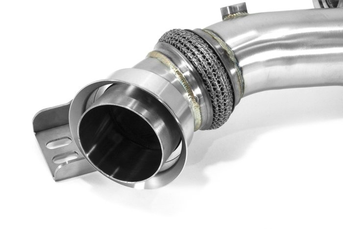 Приемная труба (даунпайп) MB-DP-0256 BlackRock Lab MB M256; AMG E53, AMG CLS 53, GLE 53; AMG GT53