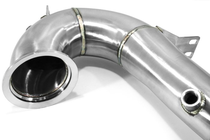 Приемная труба (даунпайп) MB-DP-0256 BlackRock Lab MB M256; AMG E53, AMG CLS 53, GLE 53; AMG GT53