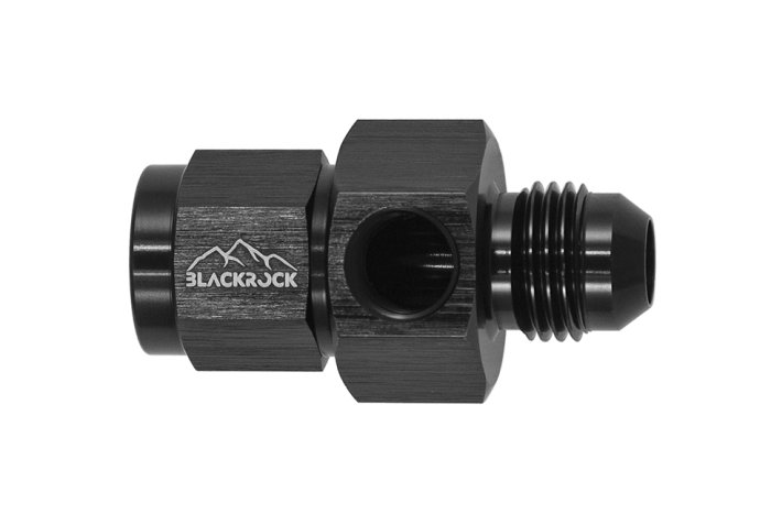 Адаптер под датчик NPT1/8", М AN6 - П AN6, алюминий, BLACKROCK LAB AN0606-18NPTBK