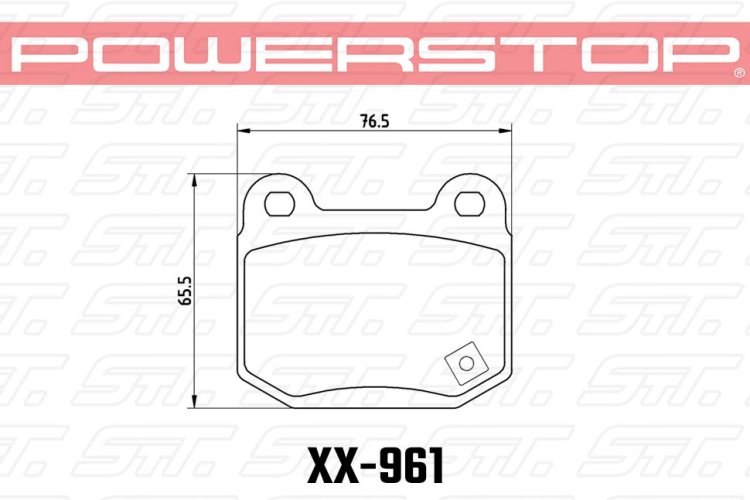 Колодки тормозные 23-961 PowerStop Z23 задние MMC Lancer Evo V-IX; SUBARU WRX STI