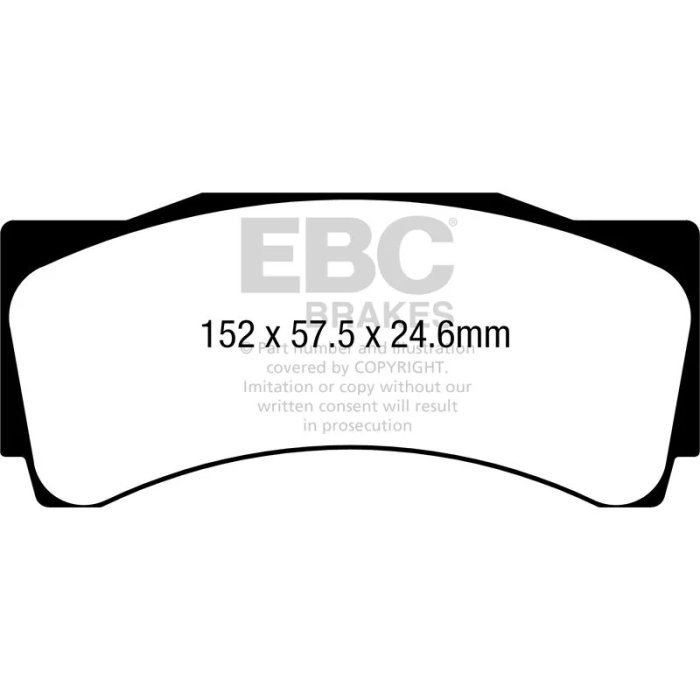 Колодки тормозные DP8080.18SR11 EBC Sintered Race SR-11 AP RACING 9660; CP3905D54; ST-60; 18 mm