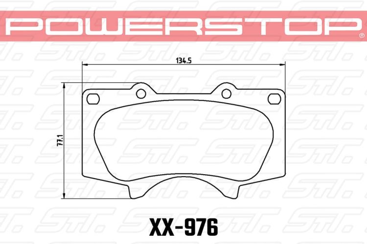 Колодки тормозные 23-976 PowerStop Z23 передние LEXUS GX460; GX470; Prado 150; 120; PAJERO