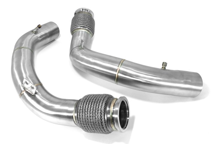 Приемная труба (даунпайп) BMW-DP-9563 BlackRock Lab BMW X5M F95, X6M F96 (S63) 2020-2021