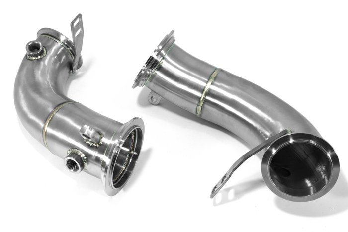 Приемная труба (даунпайп) BMW-DP-9563 BlackRock Lab BMW X5M F95, X6M F96 (S63) 2020-2021