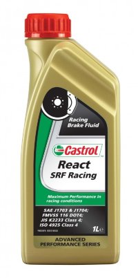 Тормозная жидкость Castrol React SRF Racing 1L 15C541, (дата производства 07.2020)