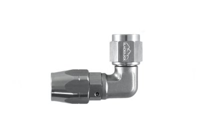 - 6 AN (6AN AN6) фитинг 90°, кованый, BLACKROCK LAB A06-090-6Ti