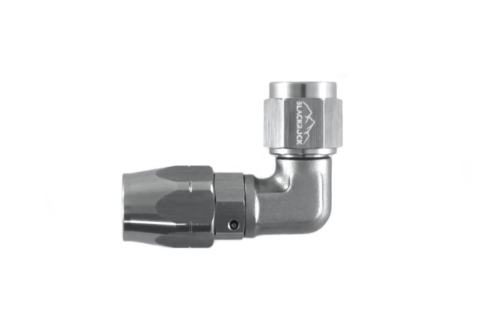- 6 AN (6AN AN6) фитинг 90°, кованый, BLACKROCK LAB A06-090-6Ti