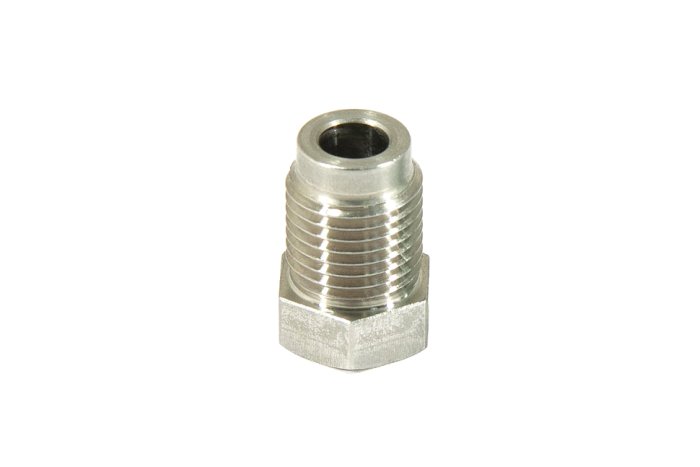 Штуцер (для тормозной трубки) папа M10x1 mm КОРОТКИЙ нерж. сталь Goodridge N8401C