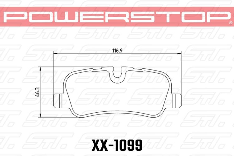 Колодки тормозные 26-1099 PowerStop Z26 задние LAND ROVER DISCOVERY; RANGE ROVER