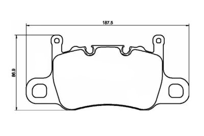 Колодки тормозные DP82207RP1 EBC RP-1 задние PORSCHE 911 (991) GT3; CAYMAN 718 GT4