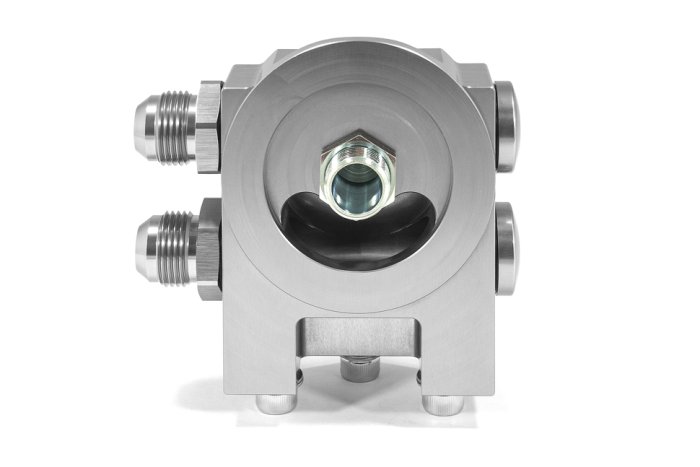 Проставка адаптер под вынос фильтра 4 выхода 1/2X14 BSP BLACKROCK LAB SP-1101 двигатель LS CHEVY