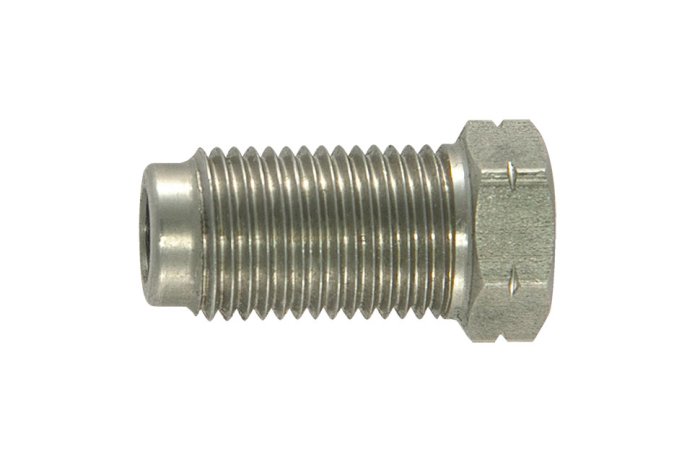Штуцер (для тормозной трубки) папа M10x1 mm ДЛИННЫЙ нерж сталь Goodridge N8402C
