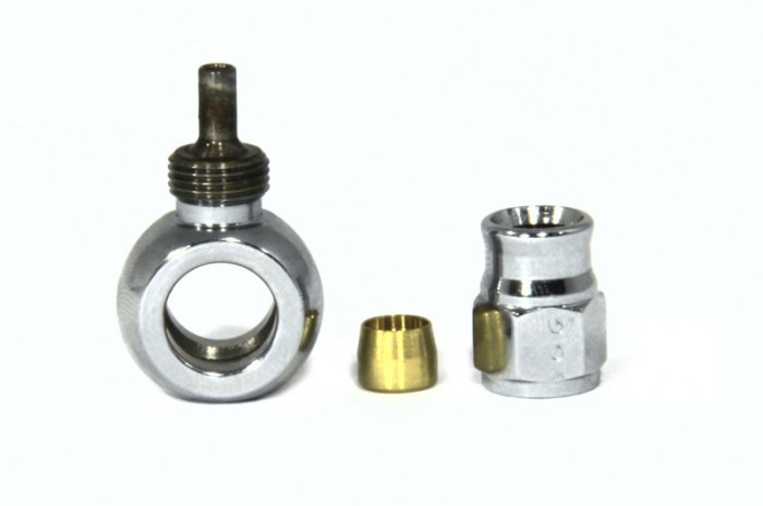 Фитинг banjo d10 mm, короткий D-03, хром 5091-03CH, Goodridge