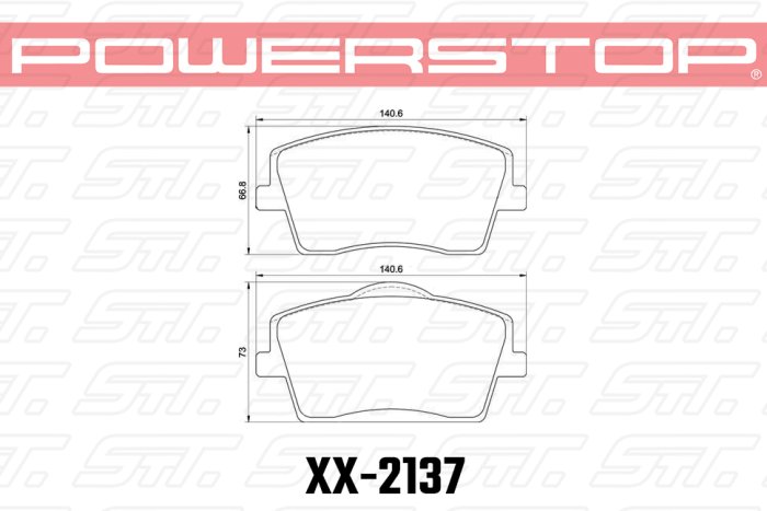 Колодки тормозные 23-2137 PowerStop Z23 передние LYNK & CO 01; VOLVO XC40