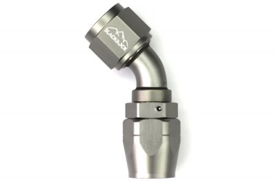 - 10 AN (10AN AN10) фитинг 45°, 20 серия Cutter Style, BLACKROCK LAB A10-045-2Ti