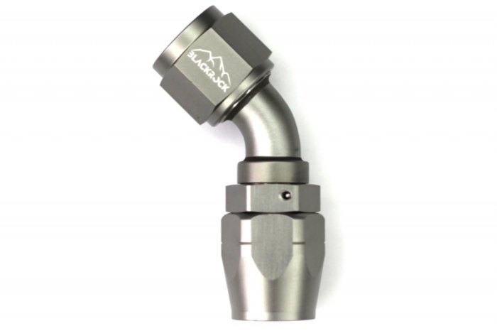 - 10 AN (10AN AN10) фитинг 45°, 20 серия Cutter Style, BLACKROCK LAB A10-045-2Ti