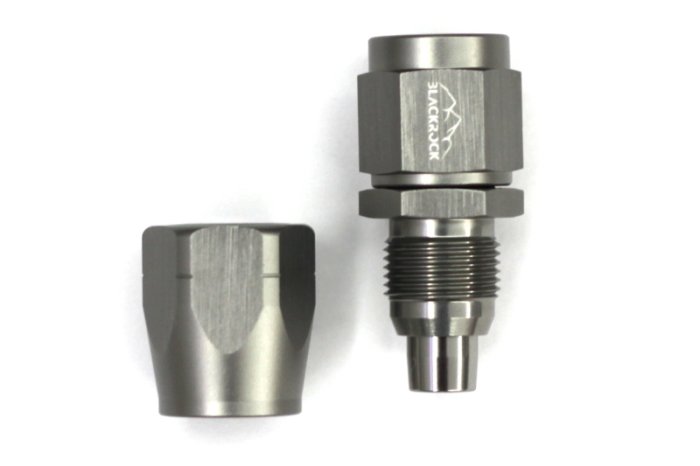 - 6 AN (6AN AN6) фитинг прямой, 20 серия Cutter Style, BLACKROCK LAB A06-001-2Ti