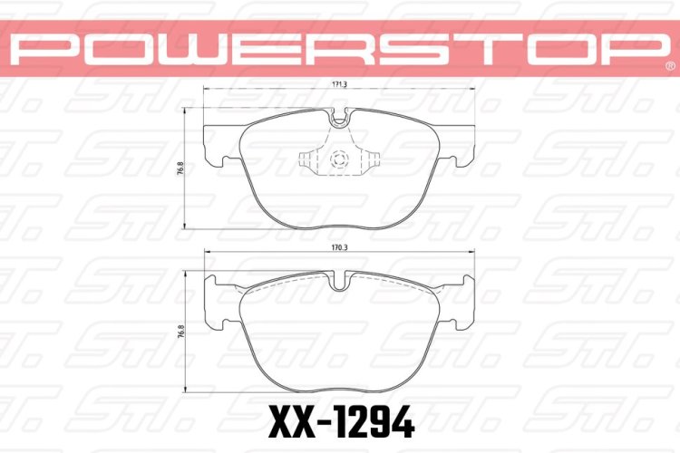 Колодки тормозные 26-1294 PowerStop Z26 передние BMW X5 E70, F15; X6 E71, F16