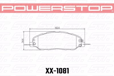 Колодки тормозные 26-1081 PowerStop Z26 перед Mustang 2008-&gt;