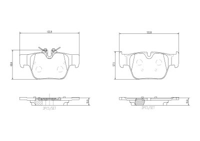 Колодки тормозные DC2240P16 DC Brakes Street STR.S+, задние MINI CLUBMAN F54, COUNTRYMAN F60, BMW 1 