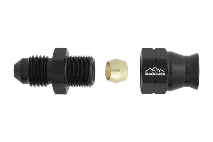 Фитинг AN-04, прямой "папа" Hardline, алюминий, BLACKROCK LAB H04-001-MABK