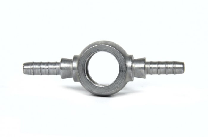 Фитинг banjo d10 mm, проходной D-03 сталь, под опрессовку S5095-03Z1, Goodridge