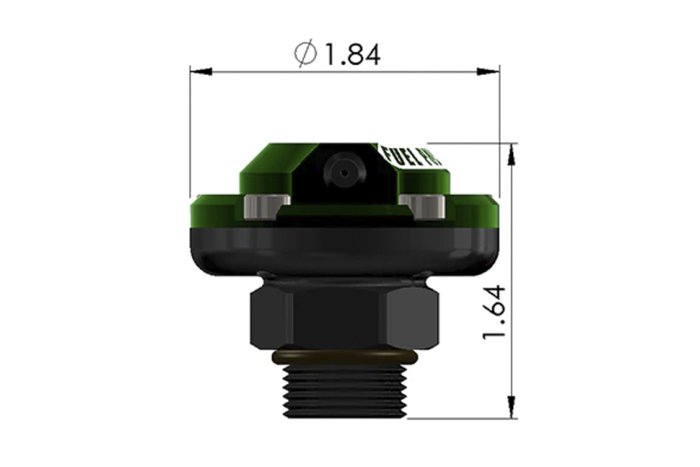 Демпфер давления топливный FDP-R; ORB AN-8; 40-70psi Radium Engineering 20-0776