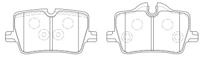 Колодки тормозные 23-2517 PowerStop Z23 задние BMW 3 G20; 2 G42; 4 G22 БЕЗ M Sport