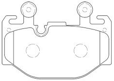 Колодки тормозные DC2222P18 DC Brakes Street STR.S+, передние BMW 5 G60, X3 G45