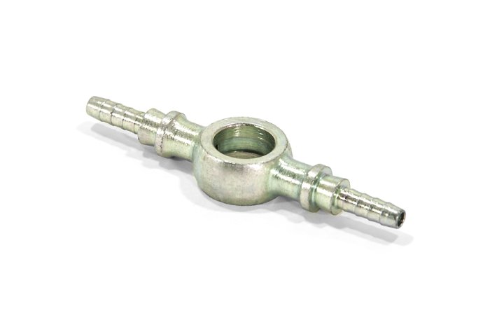 Фитинг banjo d10 mm, двойной вход шланга D-03 сталь, под опрессовку S5098-03P, Goodridge