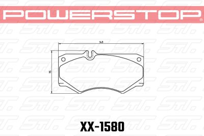 Колодки тормозные 23-1580 PowerStop Z23 передние Mercedes-Benz G550