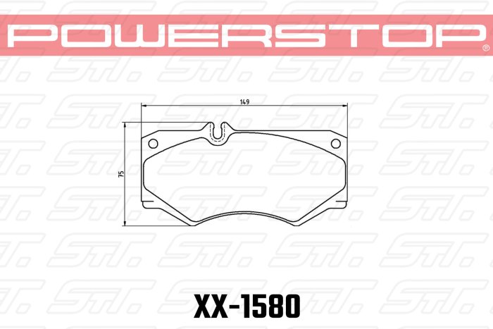 Колодки тормозные 23-1580 PowerStop Z23 передние Mercedes-Benz G550