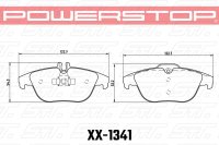 Колодки тормозные 26-1341 PowerStop Z26 задние MB C W204; GLK W204