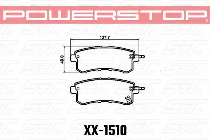 Колодки тормозные 36-1510 PowerStop Z36 задние Nissan Armada; INFINITI QX80