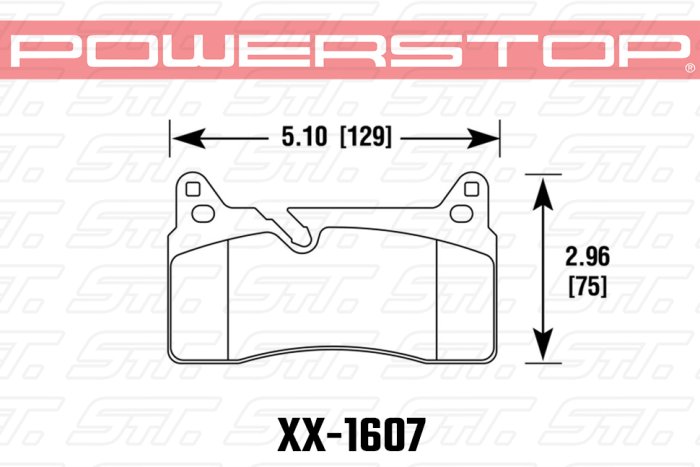 Колодки тормозные 23-1607 PowerStop Z23 задние MB SLS AMG 2010->