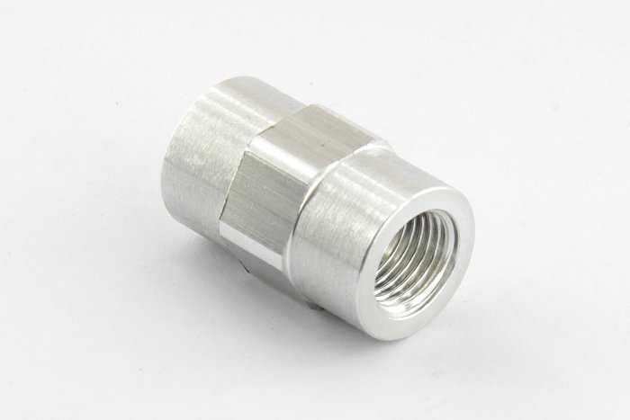 Адаптер M M10x1 - M M10x1 прямой конус, алюминий VAG 4F0611789E