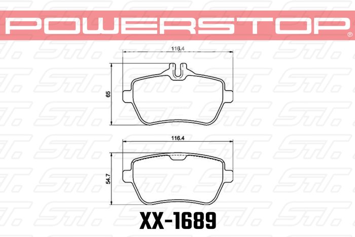 Колодки тормозные 17-1689 PowerStop Z17 задние Mercedes-Benz S-class W222; S-class coupe C217