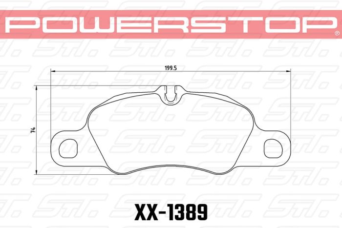 Колодки тормозные 26-1389 PowerStop Z26 передние Porsche 911 (991), Cayman