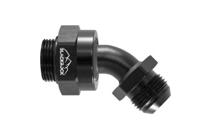 Адаптер П AN08 - П M22 x 1,5 mm, 45°, алюминий , BLACKROCK LAB, AN08-045-M22BK