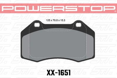 Колодки тормозные 36-1651 PowerStop Z36 передние Brembo Renault Clio3 RS; Megane 2 Sport; Mazda ND