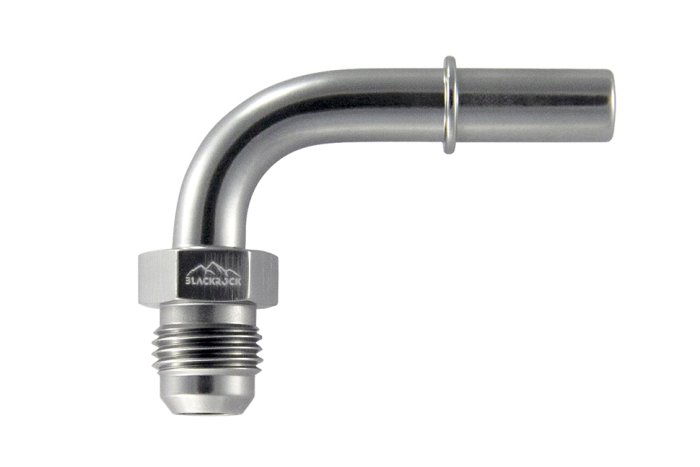 Фитинг AN-06 - 3/8" (9,5mm) быстросъём, 90° папа, BLACKROCK LAB L06-380-M090