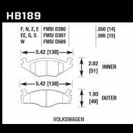 Колодки тормозные HB189D.595 HAWK ER-1 - Колодки тормозные HB189D.595 HAWK ER-1